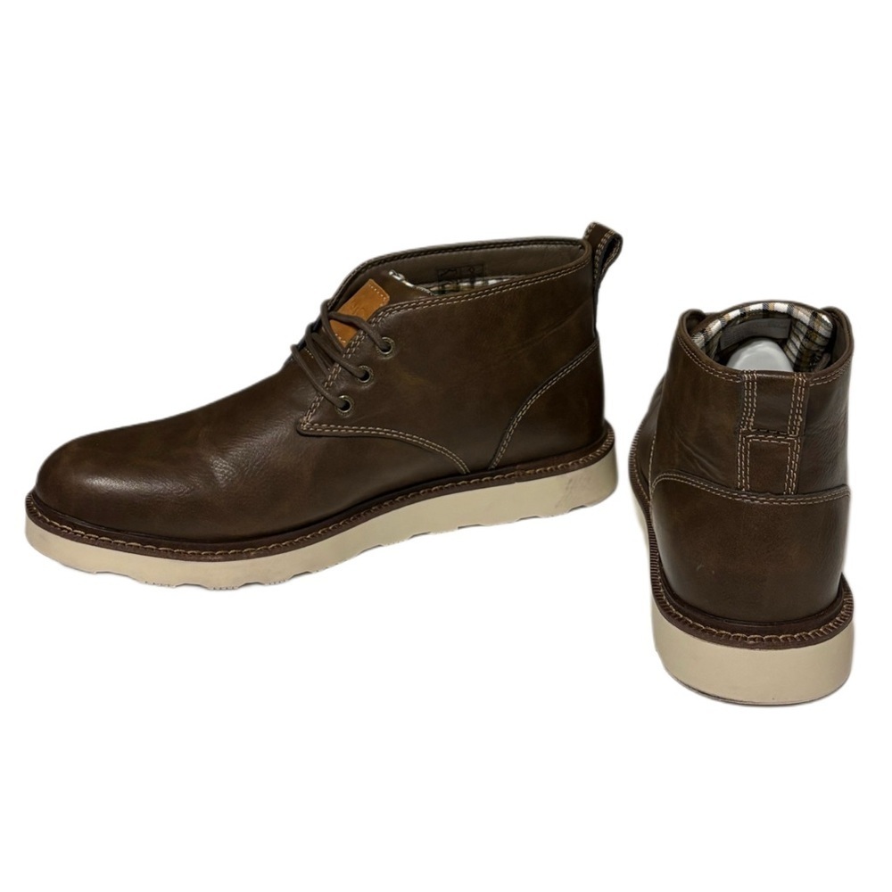 Buffalo David Bitton Brown Leather Chukka Boots - Picture 5 of 9